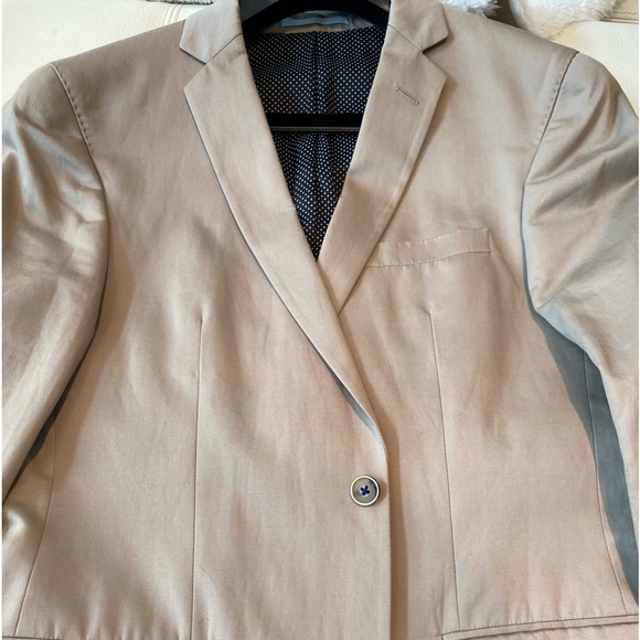 SAND Men’s Jacket Summer Weight Tan Camel Cotton/Linen 48 - Picture 7 of 12